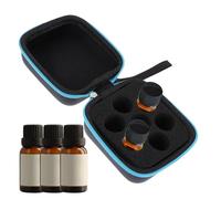 Oil Organizer, Shockproof Portable Holder, Compact Cosmetic Travel Case, Secure Storage for Bottles and Tools, Ideal for Makeup, Family, Friends, Display Use, 3.94x3.94x1.97 Inches