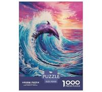 Oil Painting Dolphin Jigsaw Puzzle Impossible 1000Pcs Decorazione Per La Casa. Rilassamento E Intelligence Per Adulti E Ragazzi Da 14 Anni 70x50cm/1000pcs