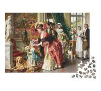 Oil Painting Puzzle 1000 Pezzi Materiale Riciclabile Classical Art Adult Jigsaws Accessori per Tempo di Gioco Familiare Interessante Family Gioco per Casa 70x50cm/1000pcs