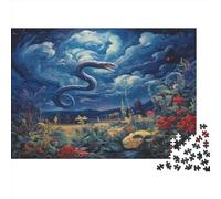 Oil Painting Snake Puzzle 1000 Pezzi Per Adulti, Mappa Mentale, Esperienza Tridimensionale, Opera Da Parete 1000pcs (75x50cm)