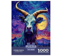 Oil Painting Yak Jigsaw Puzzle Impossibili 1000Pcs Decorazione Per La Casa. Rilassamento E Intelligence Per Adulti E Bambini Da 12 Anni 38x26cm/1000pcs