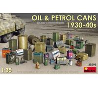 Oil & Petrol Cans 1930-40s (Diorama Accessories) 1:35 Plastic Model Kit 35595