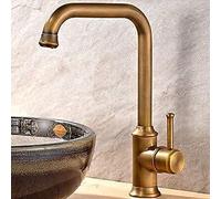 Oil Rubbed Bronze/Brass Bathroom Kitchen Basin Sink Mixer Tap Single Handle Single Hole Solid Brass Deck Mounted