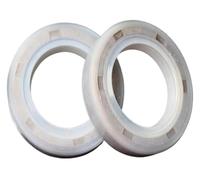 Oil Seal,2 Pcs White TC skeleton oil seals, Rubber skeleton oil seal, ID 40mm, OD 62mm-70mm, L 7mm-12mm(TC 40mm x 68mm x 7mm)