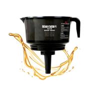 Oil Water Separator Funnel, Truck Filtering Tool, Multi Layer Separator Device, Sturdy Automotive Accessory, Ideal for Men, Motorcycle, Excavator, Boat, Motorboats, Tractor, Vehicle, Black
