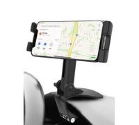 Oilcan Supporto Cellulare Tablet Auto Multifunzionale, Porta Telefono Macchina Cruscotto/Specchietto Retrovisore/Visiera Parasole, per iPhone 13 Pro Max, iPad, Galaxy e 4-12.9" Tablet Smartphone