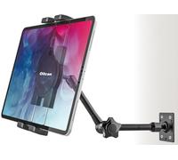 Oilcan Supporto Tablet Muro Regolabile, Porta Tablet Parete [Braccio Flessibile in Alluminio] per Camera/Cucina/Negozio, per iPad Pro Air Mini, Galaxy Tab, Lenovo, Cellulare e Tablet da 4-12,9"
