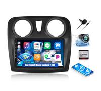 OiLiehu 2G+64G Android 13 Autoradio 2din Carplay Android Auto per Renault Dacia Sandero 2 B52 2012-2019 Autoradio con Schermo 9 pollici con EQ/Bluetooth/SWC/FM RDS/WiFi/GPS/Telecamera Posteriore