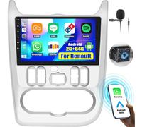 OiLiehu 2G+64G Android 13 Autoradio 2din Carplay Android Auto per Renault Logan 1 Sandero 2009-2015 Largus Dacia Duster Autoradio con Schermo 9 pollici con EQ/Bluetooth/FM RDS/WiFi/GPS/Telecamera