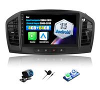 OiLiehu 4+64G Android 13 Autoradio 2 Din CarPlay Android Auto per Opel Insignia 2008-2013/Buick Regal 2009-2013 Autoradio con Schermo 9 Pollici con Mirror Link Bluetooth FM RDS GPS WiFi SWC EQ