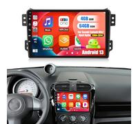 OiLiehu 4+64G Android 13 Autoradio 2Din Carplay Android Auto per Suzuki Splash Ritz/Opel Agila 2004-2014 Autoradio con Schermo 9 pollici con Bluetooth FM RDS GPS WiFi EQ Telecamera Posteriore