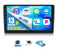 OiLiehu 4+64G Android 13 Autoradio per Mercedes Benz Classe C W203 Classe CLK W209 Classe G W463 Viano/Vito W639 Carplay Android Auto Autoradio con Schermo 9 pollici Bluetooth FM RDS GPS WiFi SWC EQ