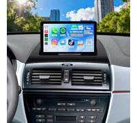 OiLiehu 4G+128G Android 15 Doppio Din Radio CarPlay Android Auto per BMW X3 E83 2004-2012 Autoradio con Schermo 9 pollici con Mirror Link Bluetooth 5.0 FM RDS GPS WiFi SWC EQ Telecamera Posteriore