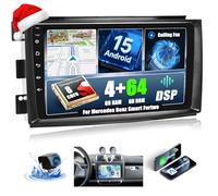 OiLiehu 4G+64G 8 Core Qualcomm Snapdragon Android 15 CarPlay Android Auto Autoradio per Mercedes Benz Smart Fortwo 451 2005-2010 Autoradio con Schermo 9" con Bluetooth FM RDS GPS WiFi SWC DSP/EQ
