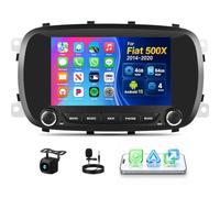 OiLiehu 4G+64G Android 13 CarPlay Android Auto Autoradio per FIAT 500X 2014-2020 Autoradio con schermo 7 pollici con EQ/Bluetooth/Mirror Link/SWC/FM/RDS/WiFi/GPS/Telecamera Posteriore