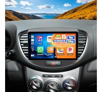 OiLiehu 4G+64G Android 15 Autoradio per Hyundai i10 2007-2013 Carplay Android Auto Autoradio con Schermo 9 Pollici Supporto Mirror Link Bluetooth FM RDS GPS WiFi SWC EQ Telecamera Posteriore