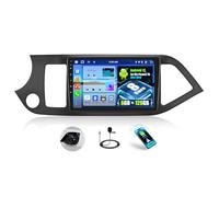 OiLiehu 6+128G 8 Core Android 13 Autoradio per Kia Picanto TA 2011-2016 CarPlay Android Auto Autoradio con schermo 9 pollici con Mirror Link Bluetooth GPS FM RDS WiFi SWC DSP/EQ Telecamera Posteriore