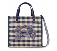 Oilily Check Borsa shopper 30 cm blu