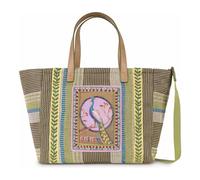 Oilily Stripes Borsa shopper 28 cm verde