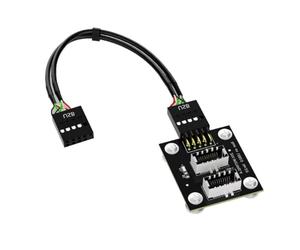 Oilmal 9 pin, adattatore per scheda madre a 9 pin, prolunga USB 2.0, 9 pin, a tipo E, spina anteriore, adattatore a 9 pin, adattatore per pannelli frontali