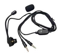 Oilmal Cavo da 3,5 mm a 2,5 mm per microfono a braccio per cuffie QC35 QC35II con controllo del volume, perfetto per i giocatori con microfono a braccio regolabile