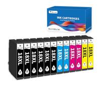 OINKWERE 18XL Multipack Compatibile con Epson 18XL Cartucce per Expression Home XP-322 XP-215 XP-205 XP-225 XP-305 XP-325 XP-422 XP-405 XP-415 XP-425 XP-315 XP-312 XP-425 XP-412 (confezione da 12)
