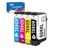 OINKWERE 604XL Cartucce Compatibil per Epson 604 Cartucce 604 XL per Expression Home XP-2200 XP-2205 XP-3200 XP-3205 XP-4200 XP-4205 WorkForce WF-2910 WF-2930 WF-2935 WF-2950 (4-Pack)