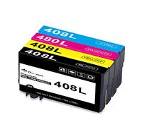 OINKWERE Cartucce d'inchiostro 408L compatibili con Epson 408 408L per stampanti Workforce Pro WF-C4810DTWF WF-C4810 (confezione da 4)