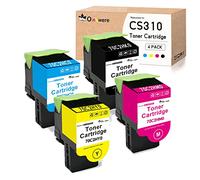 OINKWERE CS310 Cartucce toner Compatibili per Lexmark CS310n CS310dn CS410n CS410dn CS410dtn CS510de CS510dte Stampante (BK 4000 Pagine/CMY 3300 Pagine) 70C2HK0 70C2HC0 70C2HM0 70C2HY0 Cartucce Toner