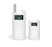 Oiqippnbv 2,4 G di Microfono A Spiegazione Wireless con Una Trasmissione di Ricevitore di Trasmettitori Audio per Uso Esterno
