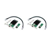 Oiqippnbv 2X M.2 10G Server Scheda di Rete M.2 M X520-DA1 10G SFP+Fibra Ottica Industriale Computer Server Scheda di Rete JL82599EN Chip
