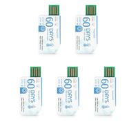 Oiqippnbv 5Pcs TempU05s USB Data Logger 60 Giorni Monouso Analizzatore di Temperatura Rapporto PDF Registratore di Temperatura USB