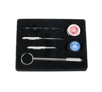 Oiqippnbv 8Pcs Airbrush Manutenzione Set di Riparazione Aria Kit di Strumenti di Pulizia Aerografi Ugello Grasso Strumenti Pezzi di Ricambio