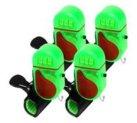 Oiqippnbv Allarme da pesca con luce LED, allarme di pesce suono campanello con luci LED per tutte le canne da pesca 4 pezzi