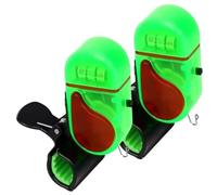 Oiqippnbv Allarme morso da pesca con luce LED, allarme morso di pesce suono campanello con luci LED per tutte le canne da pesca 2 pezzi