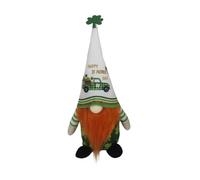 Oiqippnbv Gnomi, bambola di San Patrizio, verde volto, decorazione per la casa, facile da usare, 28 x 14 cm