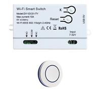 Oiqippnbv Interruttore Tuya WiFi DIY Timer+ 1CH 7-32V USB 5V 2.4G WiFi Modulo Domotico per IFTT