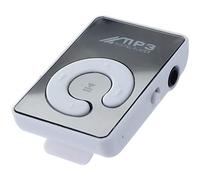 Oiqippnbv Mini Mirror Clip USB Digital Mp3 Music Player Supporto 8Gb SD Tf Card Bianca