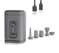 Oiqippnbv Pompa ad aria elettrica Pompa ad aria esterna con luci Compressore d'aria wireless Pompa di gonfiaggio/deflatore di ricarica USB per all'aperto C