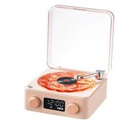 Oiqippnbv Retro Giradischi Bluetooth Audio Fili Piccolo Altoparlante Portatile Subwoofer