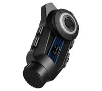 Oiqippnbv S3 Plus - Interfono Bluetooth per da Moto con Videocamera DVR per Video Registratore 2K, Supporto per 6 Persone, Fotocamera per Interfono Bluetooth per da Moto.