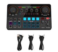 Oiqippnbv Scheda Audio H500 Live Broadcast 12 Scheda Audio Elettronica con Tono Audio Soundcar Voice Changer per Telefono Cellulare Computer