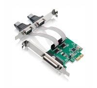 Oiqippnbv Scheda di espansione ST36 PCIe X1 CH382L 2S1P Industrial RS232+LTP1 Stampa Multifunzione Comoda Scheda di espansione Facile da usare
