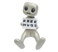 Oiqippnbv Your Mental Health Matters Robot Figurine Resina Art Toy Kawaii Desk Buddy C
