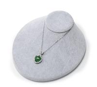 Oirlv Velluto Grigio Espositore Per Gioielli Supporto Per Collane, Busto, Espositore Per Ciondoli, Supporto Per Gioielli Per Venditori