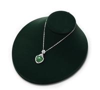 Oirlv Verde Velluto Espositore Per Gioielli Supporto Per Collane, Busto, Espositore Per Ciondoli, Supporto Per Gioielli