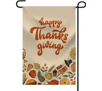 Oirquent Bandiera da giardino 30,5 x 45,7 cm, piccole bandiere da giardino per esterni, bandiere decorative per esterni, bandiere da giardino per il Ringraziamento, decorazioni per esterni