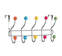 OISE ART STORE Trade Shop - Appendiabiti da Porta con 10 Ganci E Pomelli Multicolore Gancio Dietro Porta