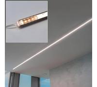 OISE ART STORE Trade Shop - Barra LED 12 W Profilo Alluminio Incasso Esterno 12 V Luce 4000k Dimmerabile