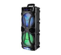 OISE ART STORE Trade Shop - Cassa Amplificata Sp-53 40w Karaoke Bluetooth con Microfono Portatile Wireless Trolley -